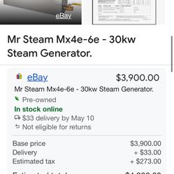MR STEAM. FEEL GOOD INC  MODEL MX4E- 6E