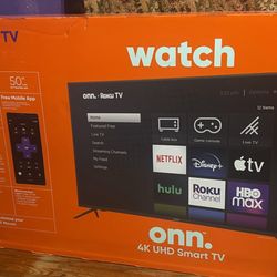 New 50 Inch Onn TV
