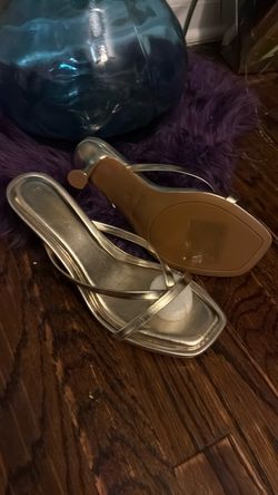 Gold Heeled Sandals
