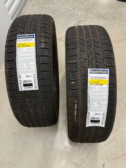 2 Goodyear 215/65R16 Tires - BRAND NEW