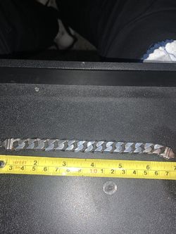 SILVER CUBAN LINK 7’’ Barclet
