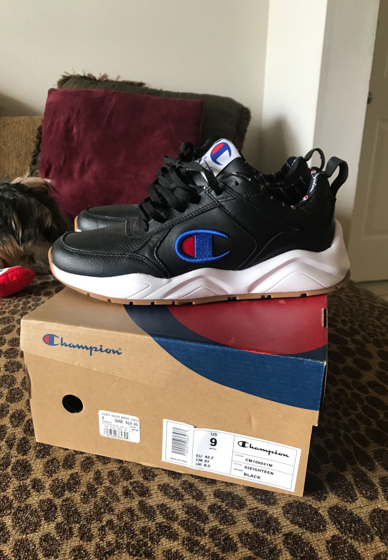 Champion shoes size men's with shirt