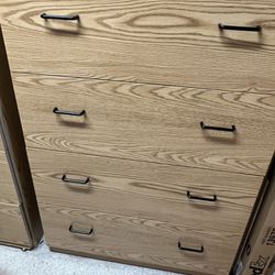 4 Drawer Wood File Cabinet (2 Available)