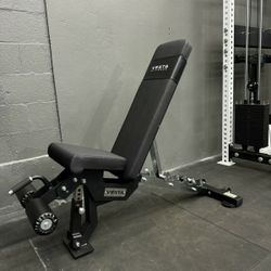 BRAND NEW Adjustable FID Weight Bench, Incline To Decline, Squat Rack, Bumper Plates, Barbell, Gym Mats Rubber Flooring 