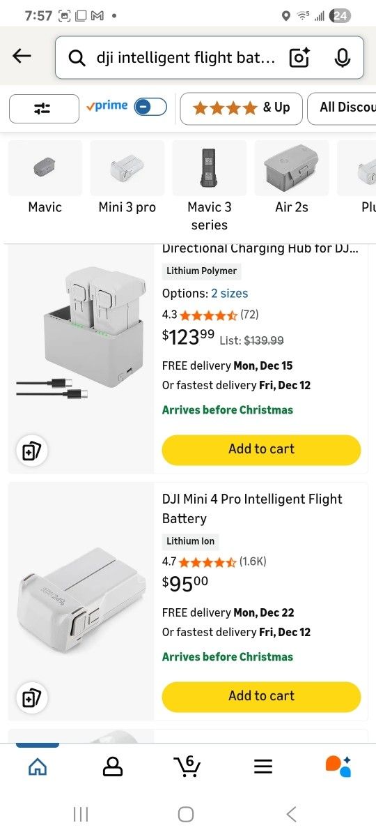 Dji Intelligent Battreys With Charging Hub