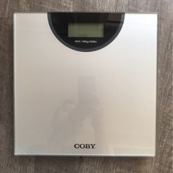COBY Weight Comparison Digital Bathroom Scale Silver Digital