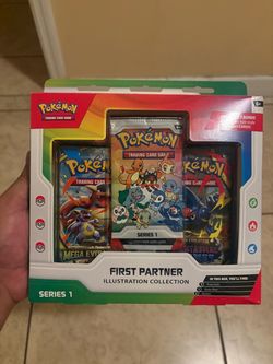 Pokemon First Partner Illustration Collection Series 1 Mega Evolution and Phantasmal Packs