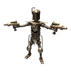 Metal Nuts and bolts hand made Star Wars  boba fett