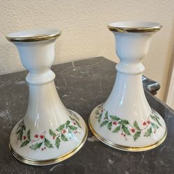 Lenox Holiday Candle Holders