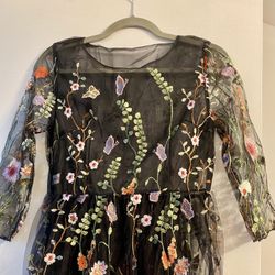 3D Floral Maxi Dress