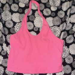 SHEIN Pink Halter Top Size Small