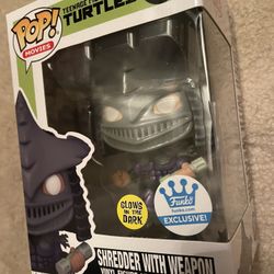 Funko Pop Exclusive Teenage Mutant Ninja Turtles Glow In The Dark Shredder