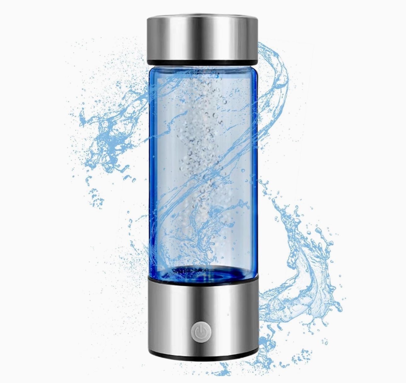 LORENZERIK Portable Hydrogen Water Generator in The Shape of a Bottle, Rechargeable for Home, Office, Travelling 450ml Hydrogen Water Bottle
