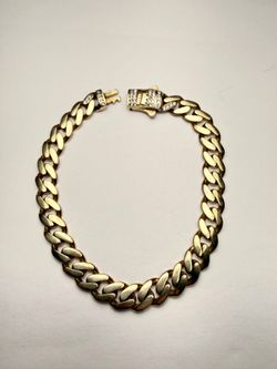 10K Gold Romani Cuban Link Bracelet – 9.58 Grams