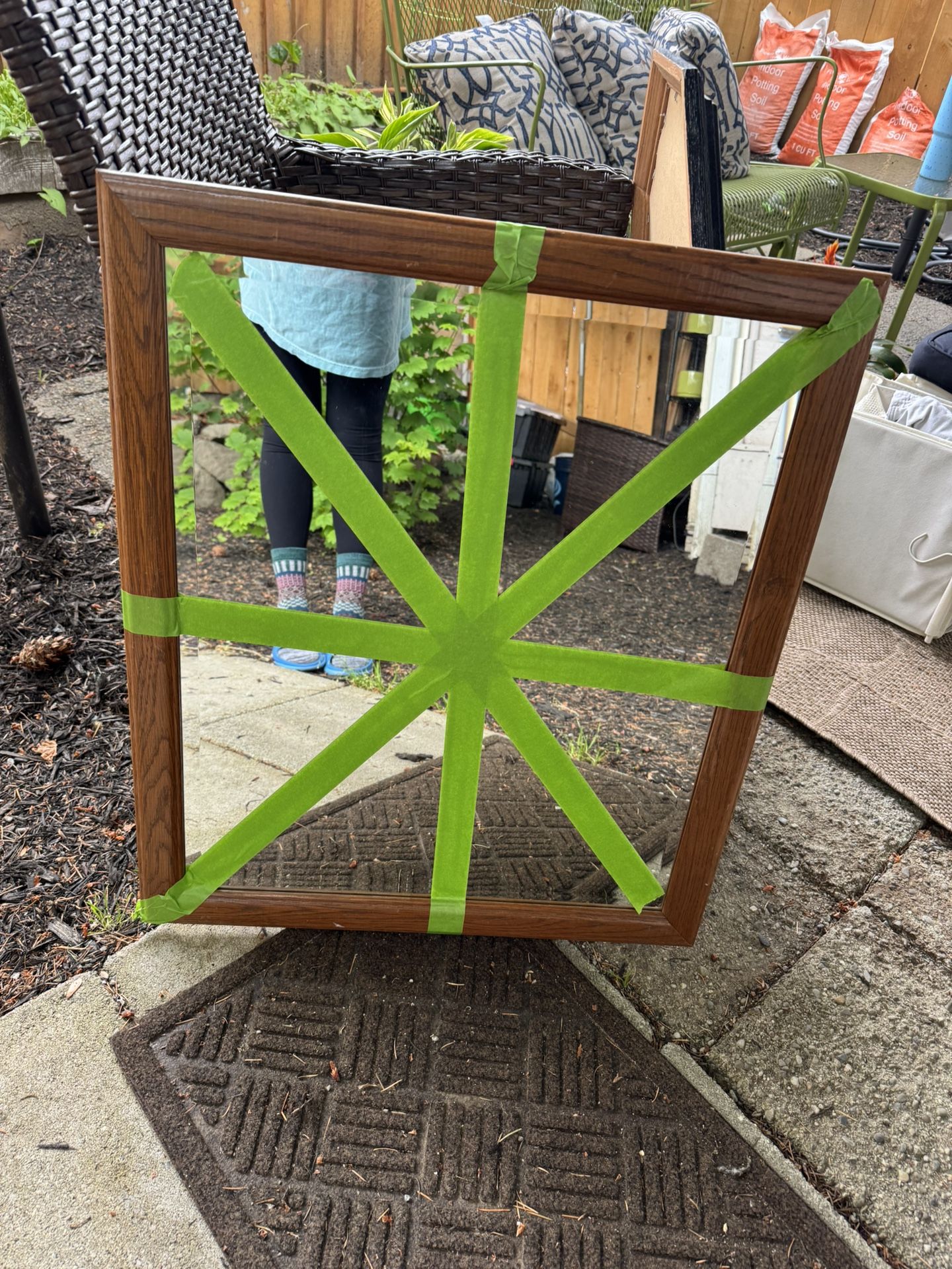 Wooden Mirror