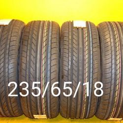 235/65/18 For Sale 4 New Tires We Service Motorcycle Tires