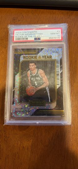 Victor Wembanyama #3 2023 Panini Contenders Rookie Of The Year PSA 10