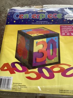 Centerpiece, box, 30 –40 – 50–60 –