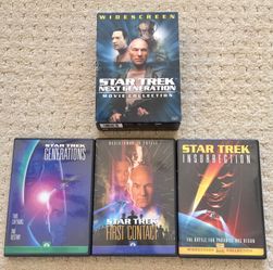 STAR TREK NEXT GENERATION MOVIE COLLECTION (ALL THREE DVDS for $5)