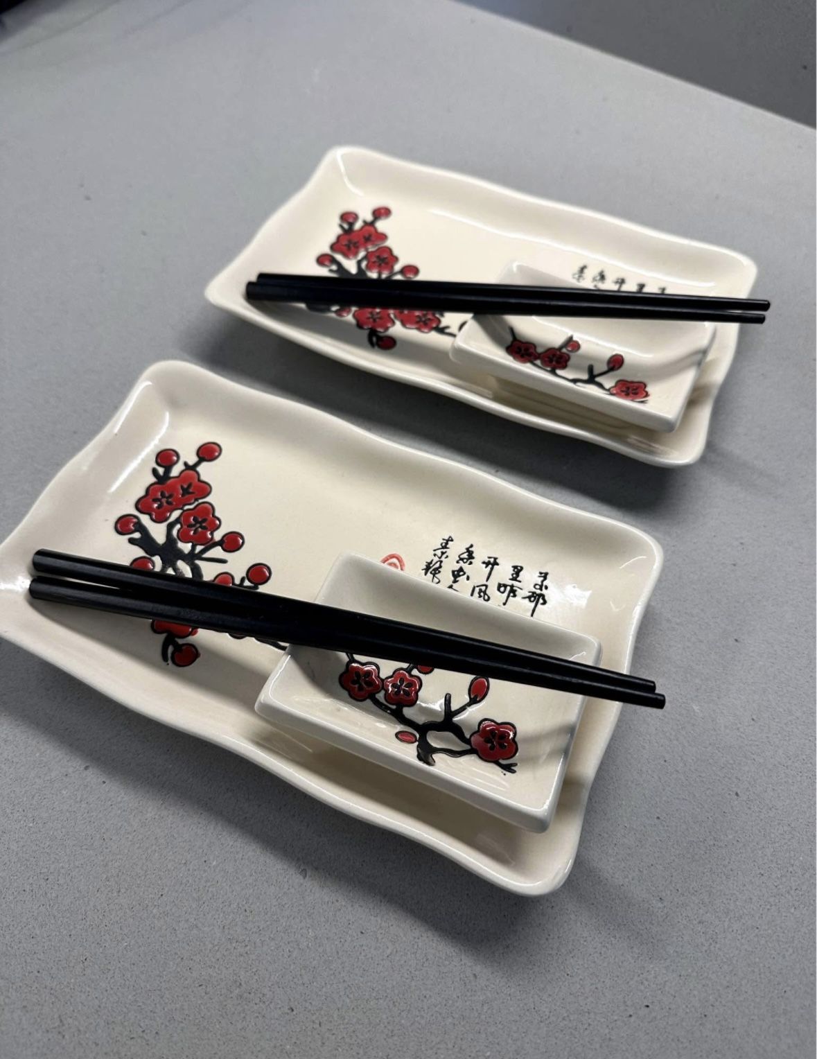 Sushi Plate & Chopsticks Set