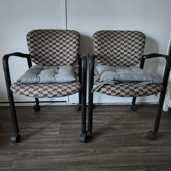 2 Rolling Chairs $50 Each 