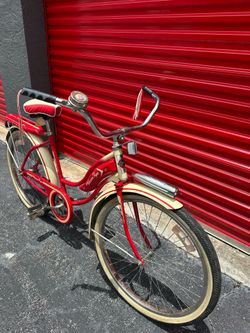 Vintage Western Flyer Cruiser Bicycle/ BIKE  – Red & Cream Retro Style