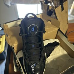 Black and Blue youth Jordans