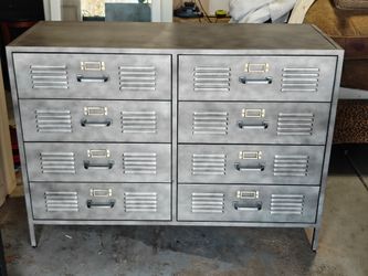 Pottery Barn Teen Locker 8-Drawer Metal Dresser – $1,699 Retail