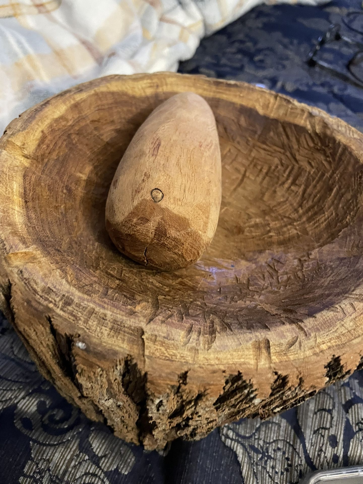 Wooden Molcajete