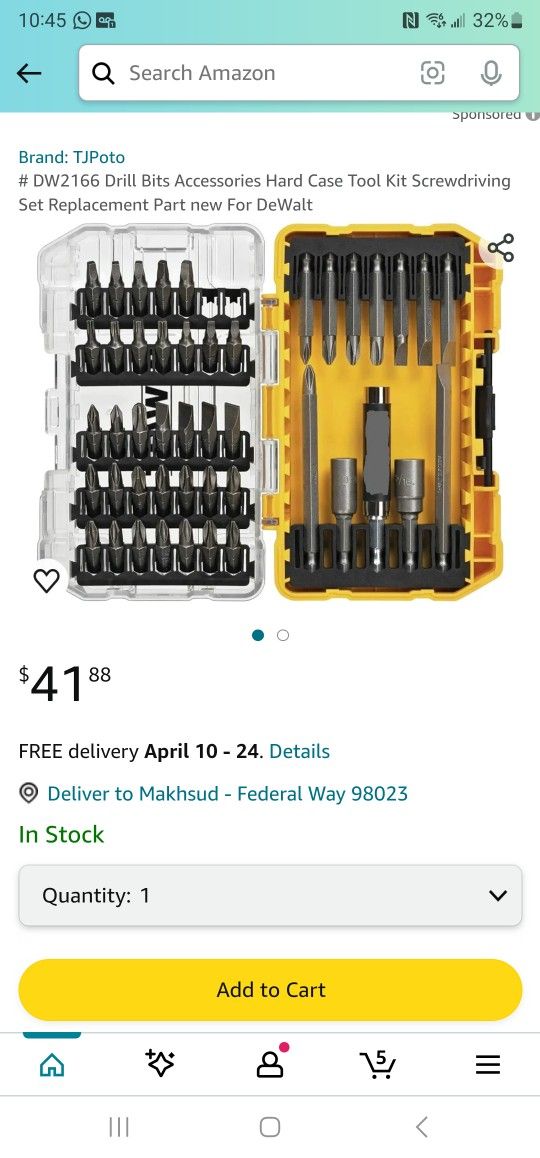 DEWALT DWA110SET 110 (خرید و قیمت مته آهن دیوالت مدل DeWALT نیش