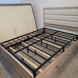 Queen Bed Frame Platform,10" Metal Platform Bed Frame,Heavy Duty Steel Slat Mattress Foundation,No Box Spring Needed, Black
