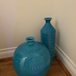 Italian Handmade Ceramic Vase Set
