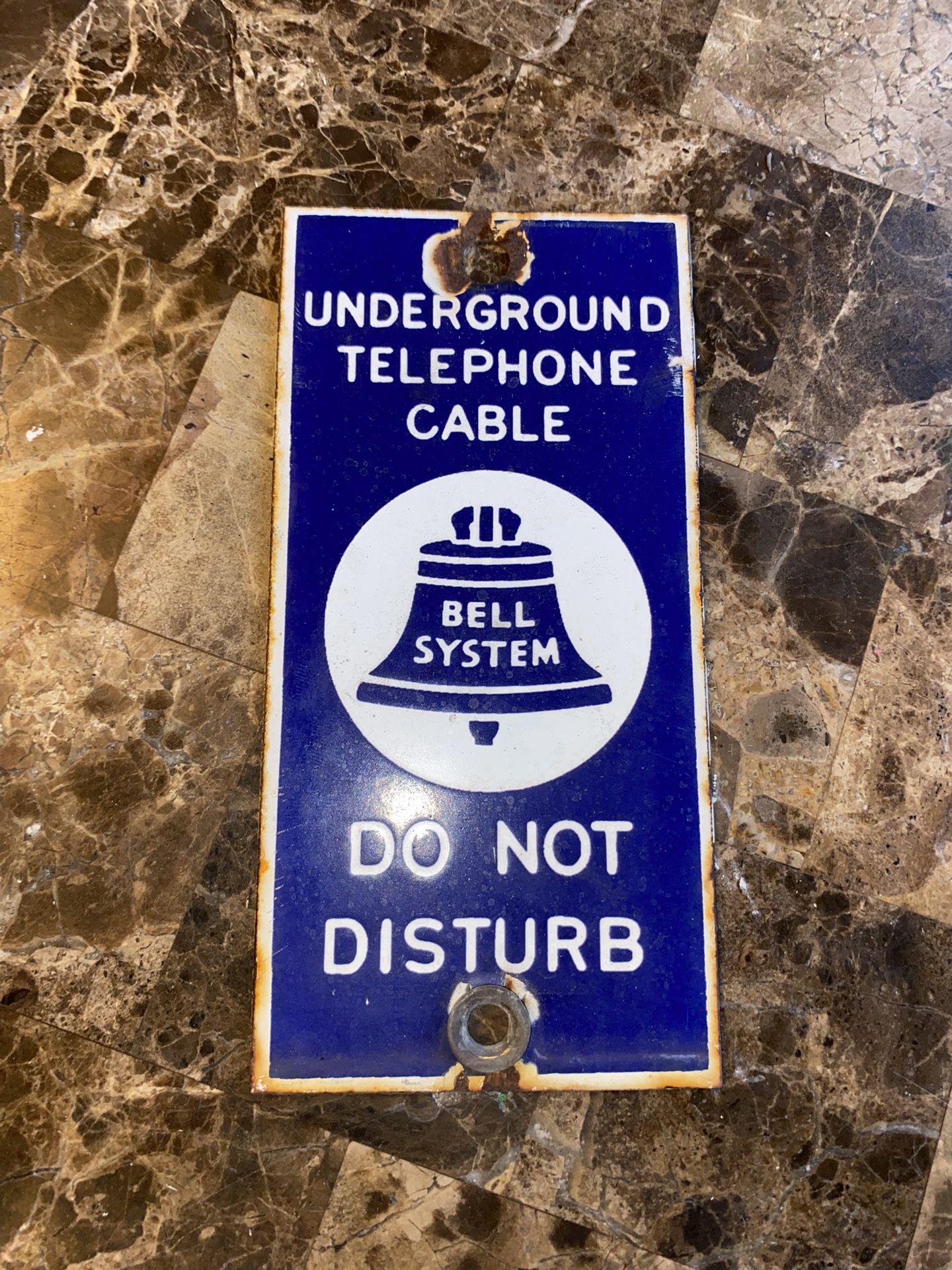 Vintage Bell System Porcelain Sign