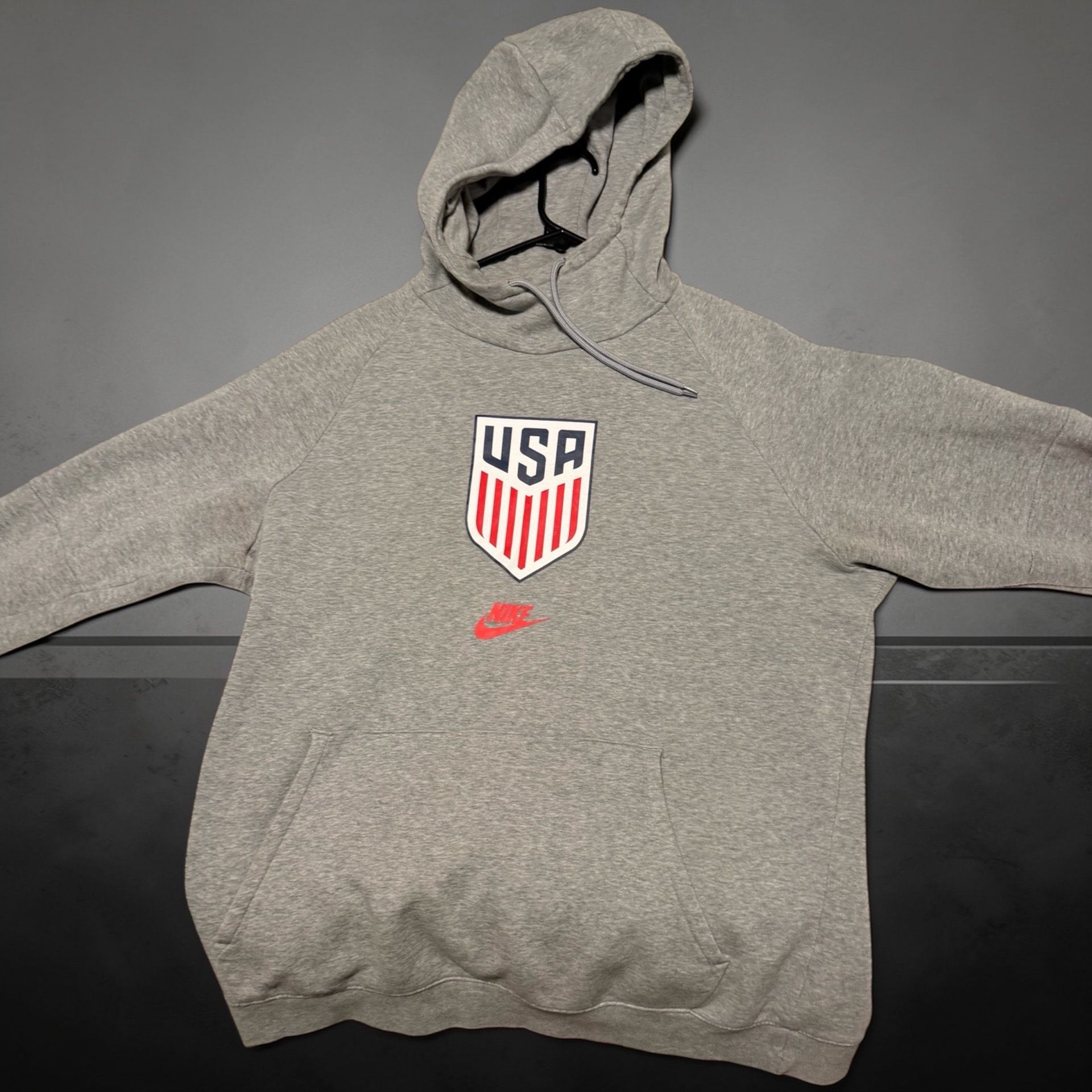 Nike Team USA Hoodie Gray Pullover Sweatshirt Men’s