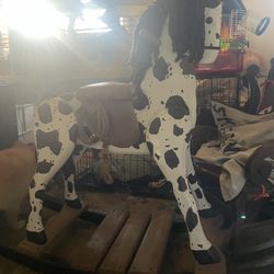 rocking horse painted by local artist 