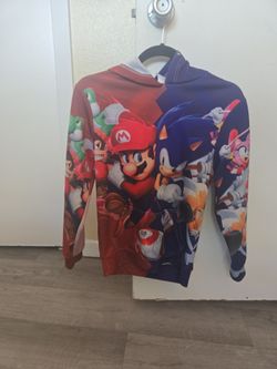 Mario & Sonic All-Over Print Hoodie