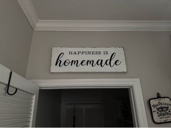 Wooden sign