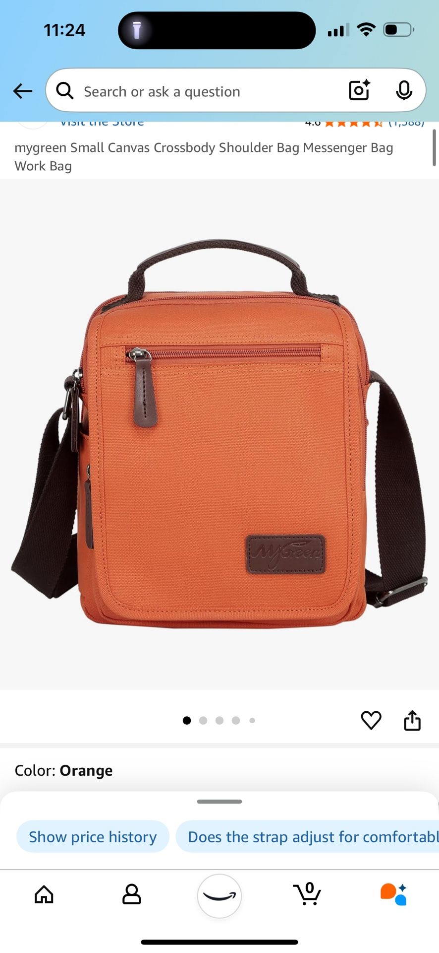 mygreen Small Canvas Crossbody Shoulder Bag Messenger Bag Work Bag