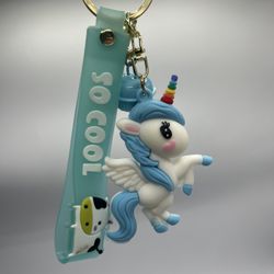 blue pony keychain