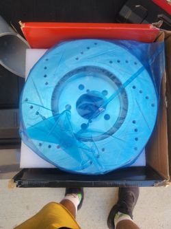 Drilled and Slotted Front Rotors