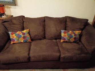 Big brown sofa