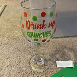 Christmas wine glasses