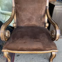 Accent brown chair