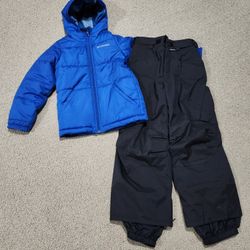 Snow clothes size 8 boy or girl Columbia coat jacket and Burton snowboard pants 