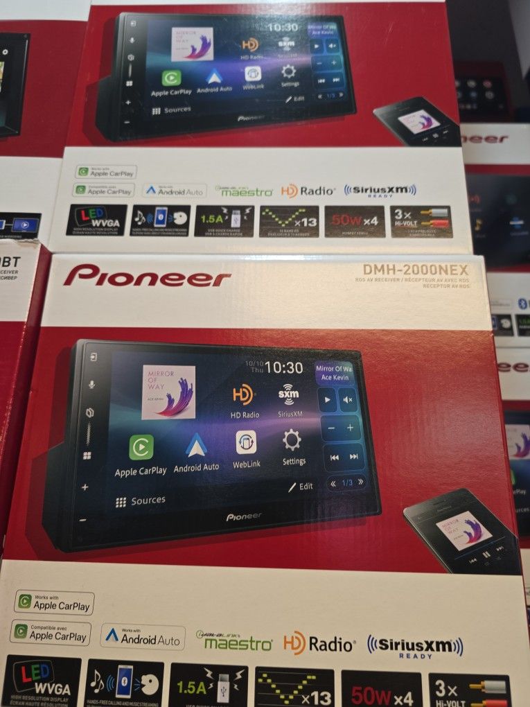 Pioneer DMH-W2000NEX AppleCarPlay AndroidAuto Bluetooth USB Am Fm Receiver