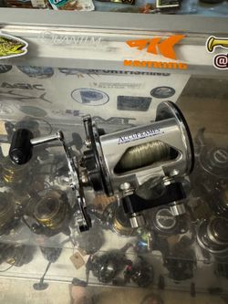 (Murrieta) Penn salt water fishing reel. With upgraded frame.