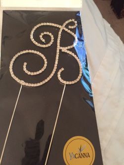 New wedding cake topper (any letter)