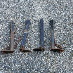 Truck camper tiedowns