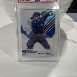 2024 Topps Pristine Freddie Freeman Blue Refractor /75 #259 PSA 9 Mint Dodgers