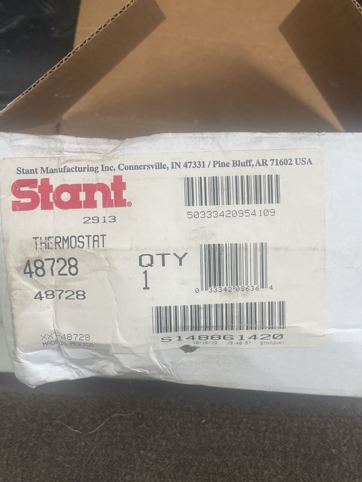 STANT Thermostat replacement - model 48708 for Ford & Mazda